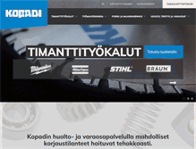 Tablet Screenshot of kopadi.fi